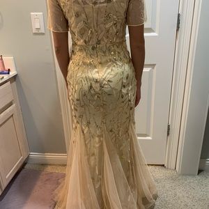 Gold formal dress